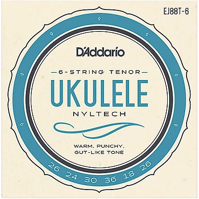 D'Addario D'Addario 6-String Nyltech Ukulele Strings Tenor