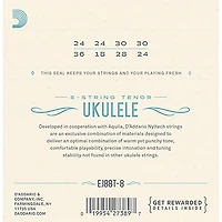 D'Addario D'Addario 8-String Nyltech Ukulele Strings Tenor