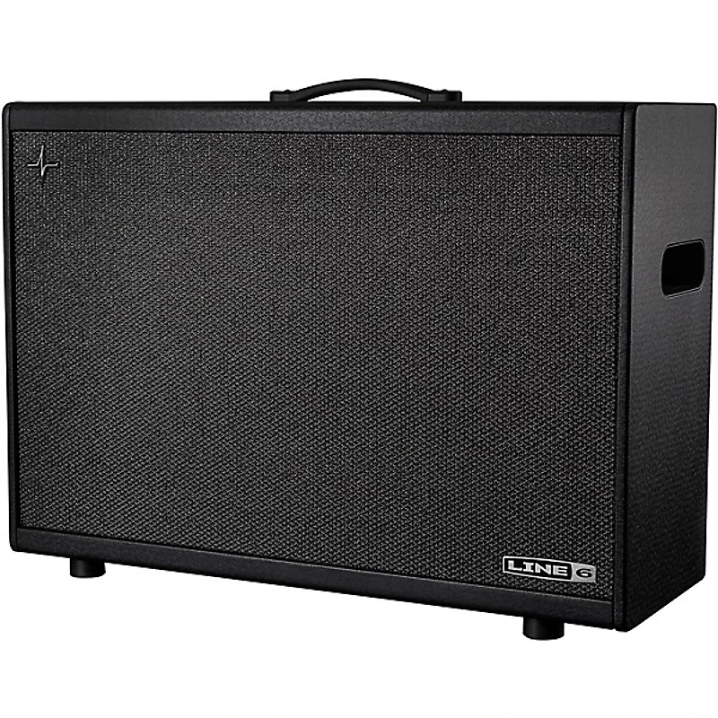 Line 6 Powercab 212 Plus 500W 2x12 Powered Stereo Guitar Speaker Cab Black and Silver