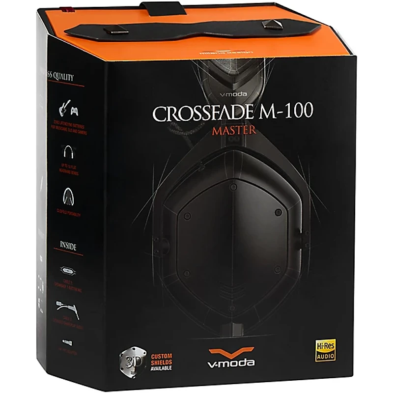 V-MODA Crossfade M-100 Master Over-Ear Headphones Matte Black