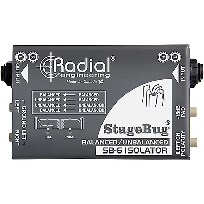 Radial Engineering StageBug SB-6 Passive Stereo Line Isolator