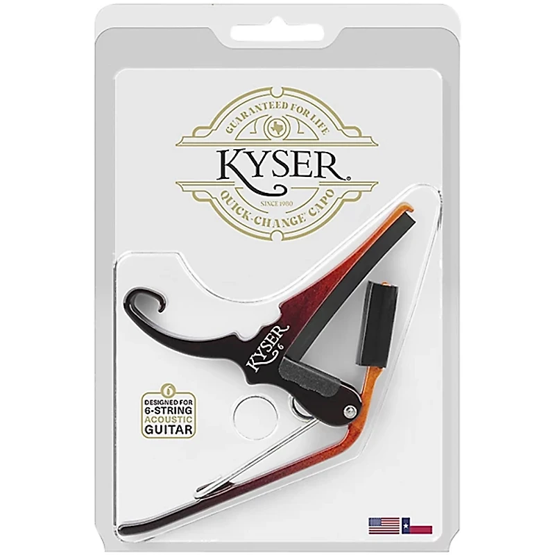Kyser Sunburst Quick-Change Capo for 6-String Acoustic Guitars