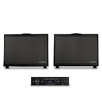 Line 6 Powercab & Powercab Plus 112 250W 1x12 FRFR Powered Speaker Cab Bundle Black and Silver