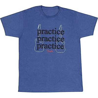 Fender Practice T-Shirt XX Large Heathered Blue