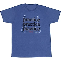 Fender Practice T-Shirt XX Large Heathered Blue
