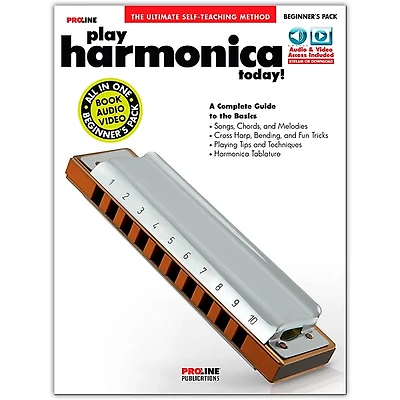 Proline Play Harmonica Today! Beginner's Pack Book/Online Audio & Video