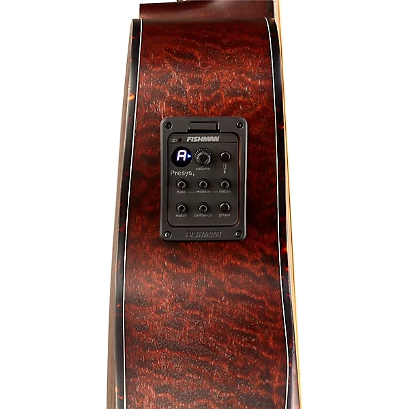 Mitchell T413CE-BST Terra Series Auditorium Solid Torrefied Spruce Top Acoustic-Electric Guitar Edge Burst