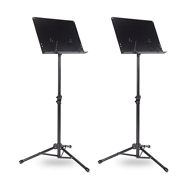 Musician's Gear Tripod Orchestral Music Stand 2-Pack - Black