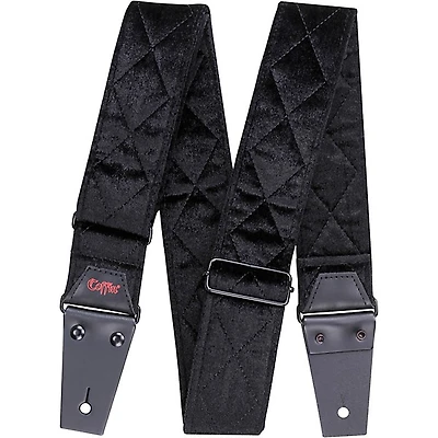 Coffin Case "THE COUNT" Black Velvet Guitar Strap Black Velvet