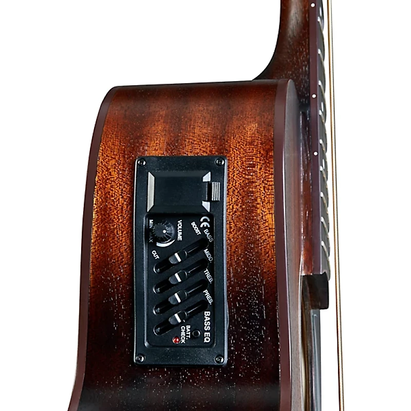 Mitchell T239B-CE-BST Terra Acoustic-Electric Bass Guitar - Edge Burst