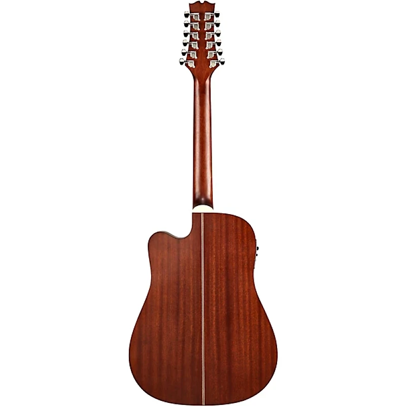 Mitchell T331-TCE-BST Terra 12-String Acoustic-Electric Dreadnought Mahogany Top Guitar - Edge Burst