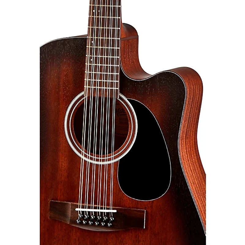 Mitchell T331-TCE-BST Terra 12-String Acoustic-Electric Dreadnought Mahogany Top Guitar - Edge Burst