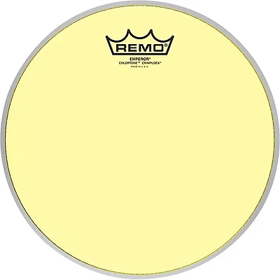 Remo Emperor Colortone Crimplock Yellow Tenor Drum Head