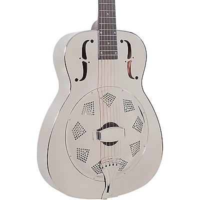Recording King RM-998-R Metal Body Resonator, Style-0 Nickel-Plated