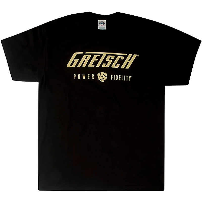 Gretsch Power & Fidelity Logo T-Shirt - Black