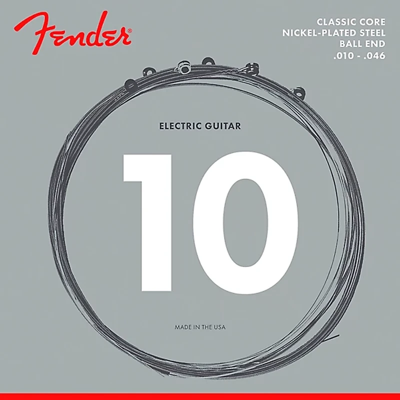 Fender Classic Core 255R Nickel-Plated Steel Ball End Regular Guitar Strings