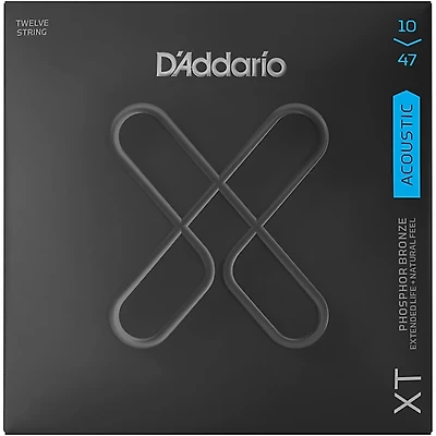 D'Addario XT Phosphor Bronze Acoustic Guitar Strings, 12-String Light, 10-47