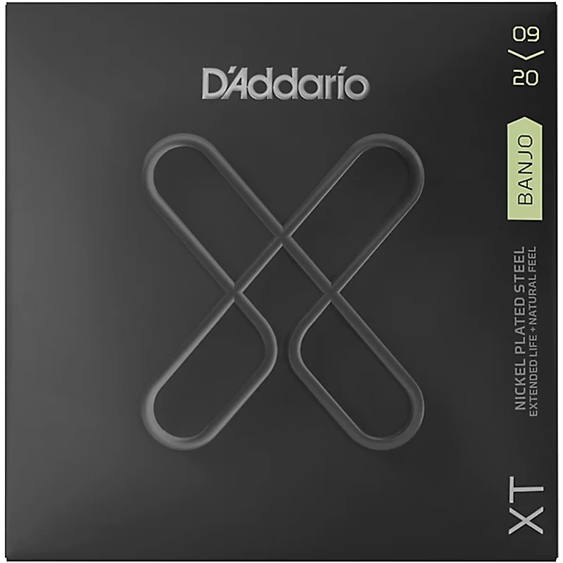 D'Addario XT Nickel-Plated Steel Banjo Strings, Light, 09-20W