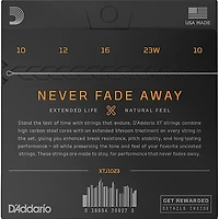 D'Addario XT Nickel-Plated Steel Banjo Strings, Medium, 10-23