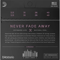 D'Addario XT Phosphor Bronze Mandolin Strings, Custom Medium, 11.5-40