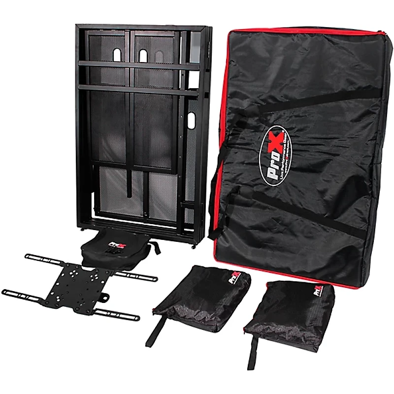 ProX MESA MEDIA DJ Facade Table Workstation