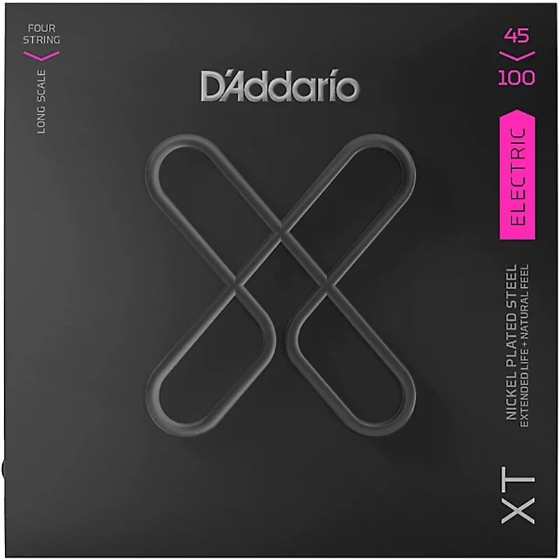 D'Addario XT Electric Bass Coated Nickel, Regular Light Long Scale 45-100