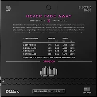 D'Addario XT Electric Bass Coated Nickel, Regular Light Long Scale 45-100