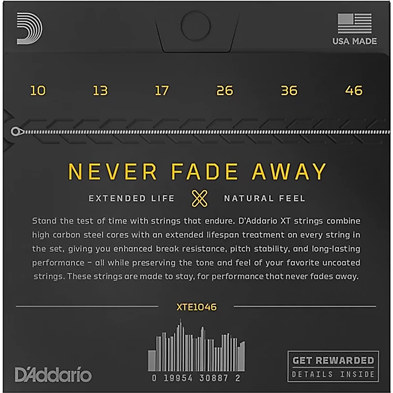 D'Addario XT Nickel-Plated Steel Electric Guitar Coated Strings
