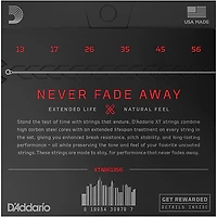 D'Addario XT 80/20 Bronze Acoustic Guitar Strings, Medium, 13-56