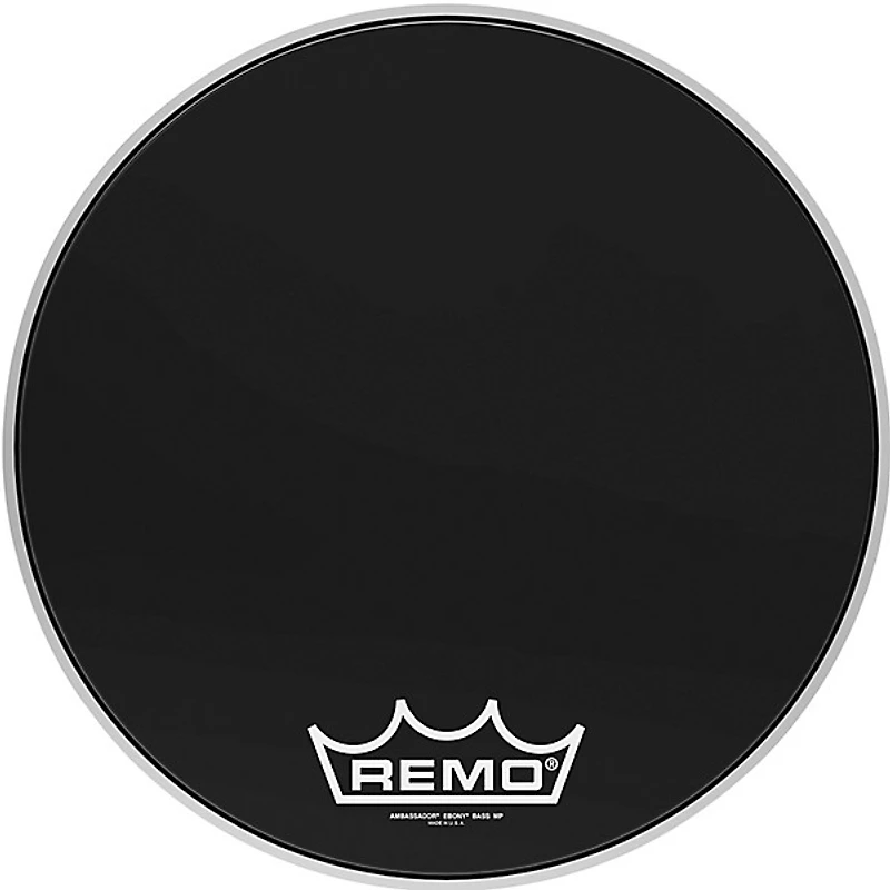 Remo Ebony Ambassador Crimplock Bass Drum Head