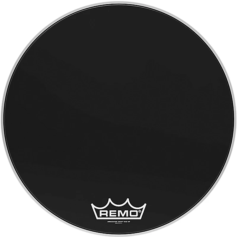 Remo Ebony Ambassador Crimplock Bass Drum Head
