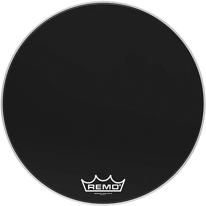 Remo Ebony Ambassador Crimplock Bass Drum Head