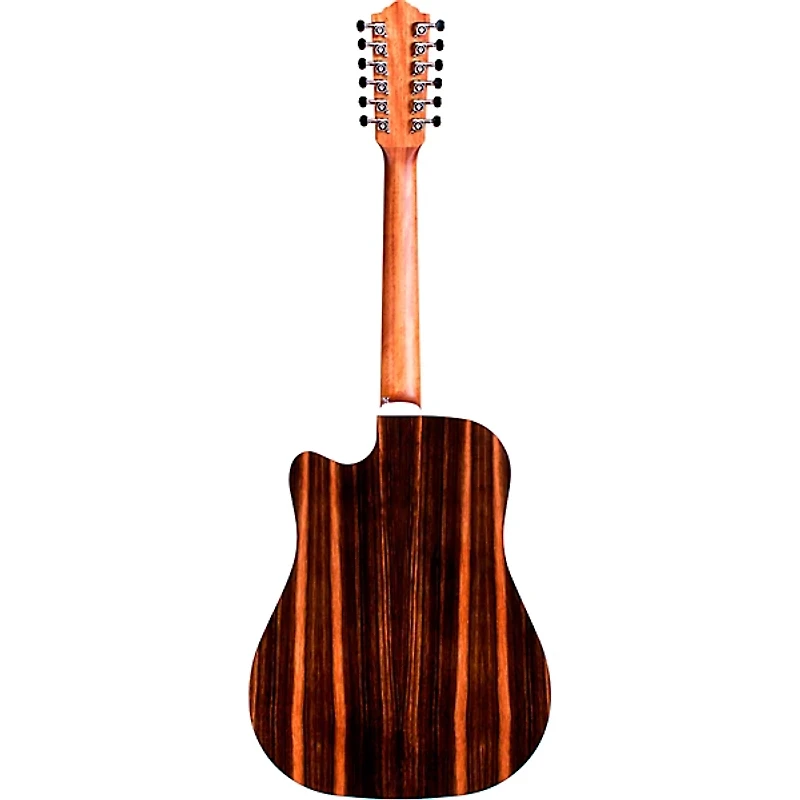 Guild D-2612CE Deluxe 12-String Cutaway Acoustic-Electric Guitar Antique Sunburst