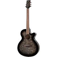 Mitchell MX430QAB Exotic Series Acoustic-Electric Guitar -