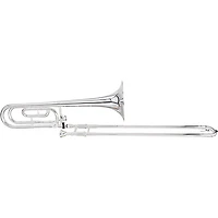 Blessing BTB1488 Performance Series Bb/F Large Bore Rotor Trombone Outfit with Closed Wrap Silver plated Yellow Brass Bell