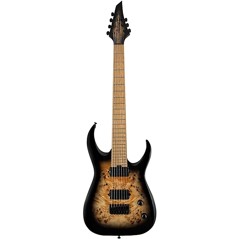 Jackson Pro Series Signature Misha Mansoor Juggernaut HT7P Black Burst Burl