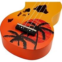 Mahalo Hawaii Islands Soprano Ukulele Orange
