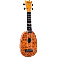 Mahalo Pineapple Laser Engraved Soprano Ukulele