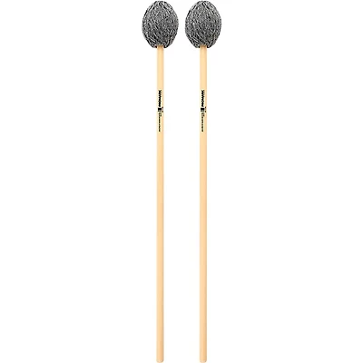 Promark Andrew Markworth Rattan Handle Marimba Mallets Soft Grey Yarn