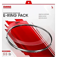 EVANS Rock Pack (10", 12", 16") With 14" Snare E-Ring Black