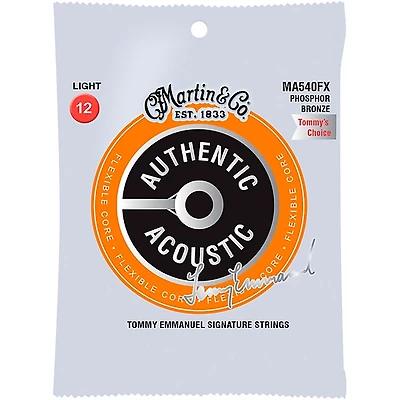 Martin MA540FX Flexible Core Phosphor Bronze Light Acoustic Guitar Strings