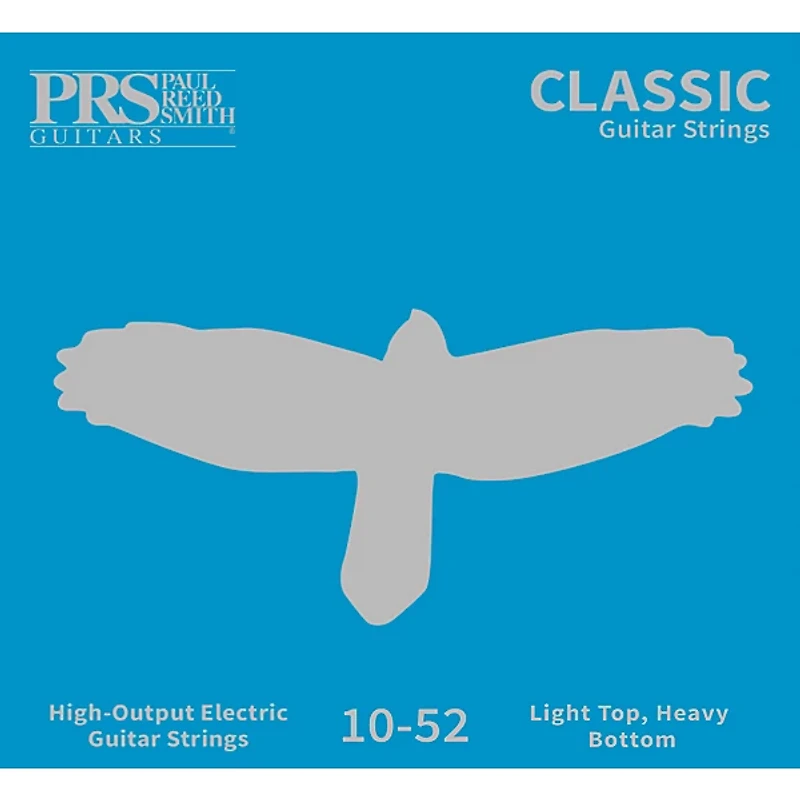 PRS Classic Electric Guitar Strings, Light Top/Heavy Bottom (.010-.052)