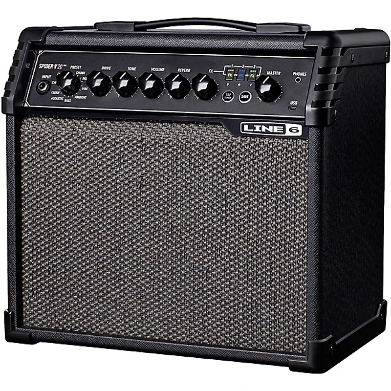 Line 6 Spider V 20 MKII 20W 1x8 Guitar Combo Amp Black