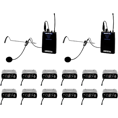 VocoPro SilentPA-IFB-12 One-Way Communication System With 12 Receiver, 902-927.2mHz