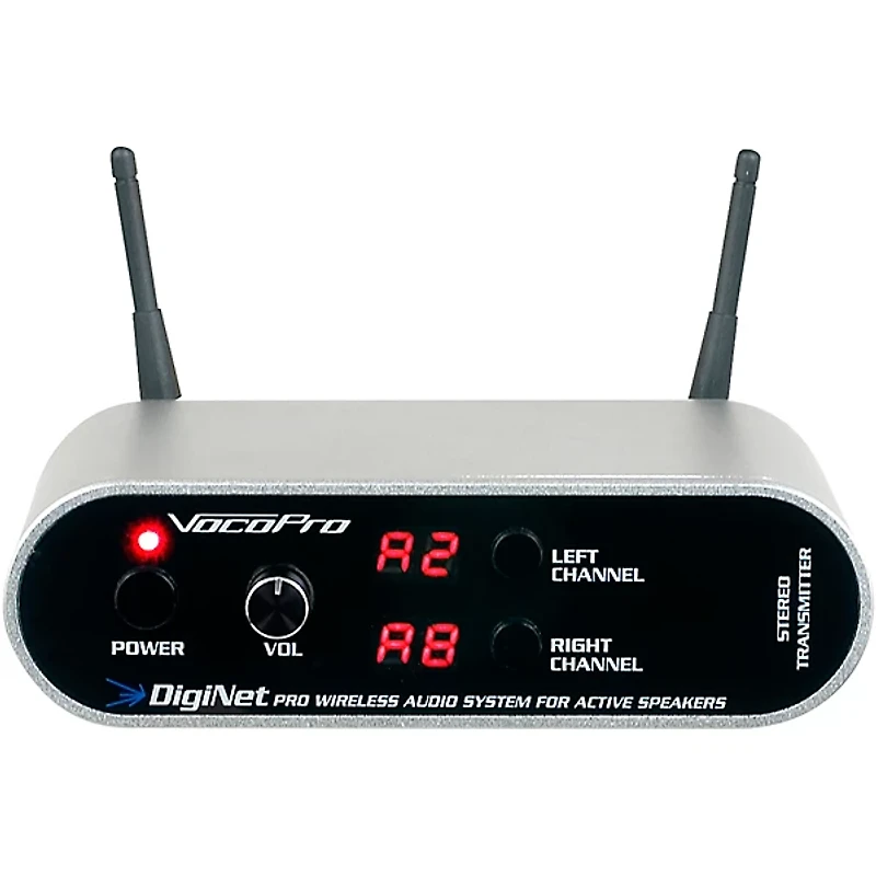VocoPro DigiNet-Stereo Wireless Audio System for Active Speakers, 902-927.2mHz