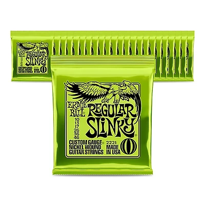 Ernie Ball 2221 Nickel Regular Slinky Electric Guitar Strings - 24 Pack