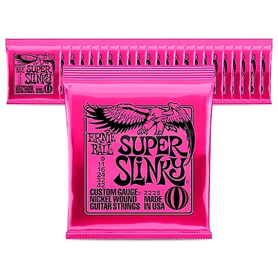 Ernie Ball 2223 Nickel Regular Slinky Electric Guitar Strings - 24 Pack