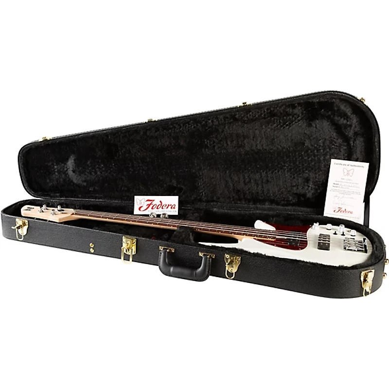 Fodera Monarch 4 Standard Classic Electric Bass Olympic White