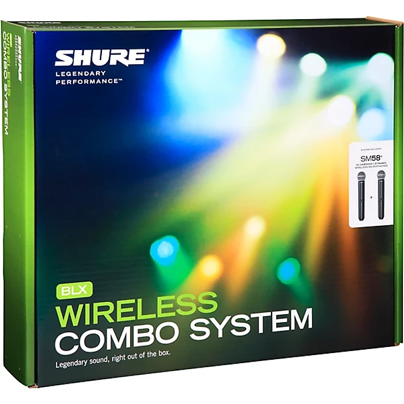 Shure BLX288/SM58 Wireless Dual Vocal System With Two SM58 Handheld Transmitters