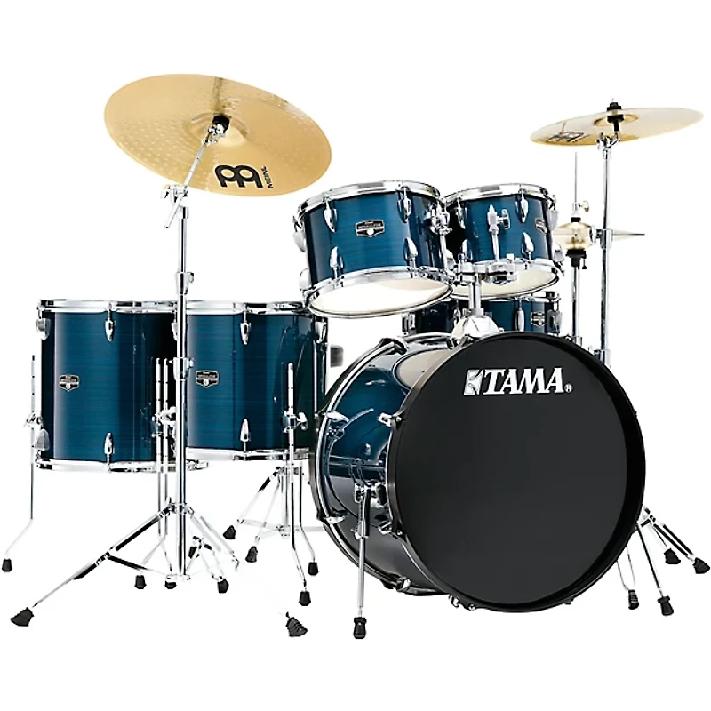 TAMA Imperialstar 6-Piece Complete Drum Set With MEINL HCS Cymbals and 22" Bass Drum